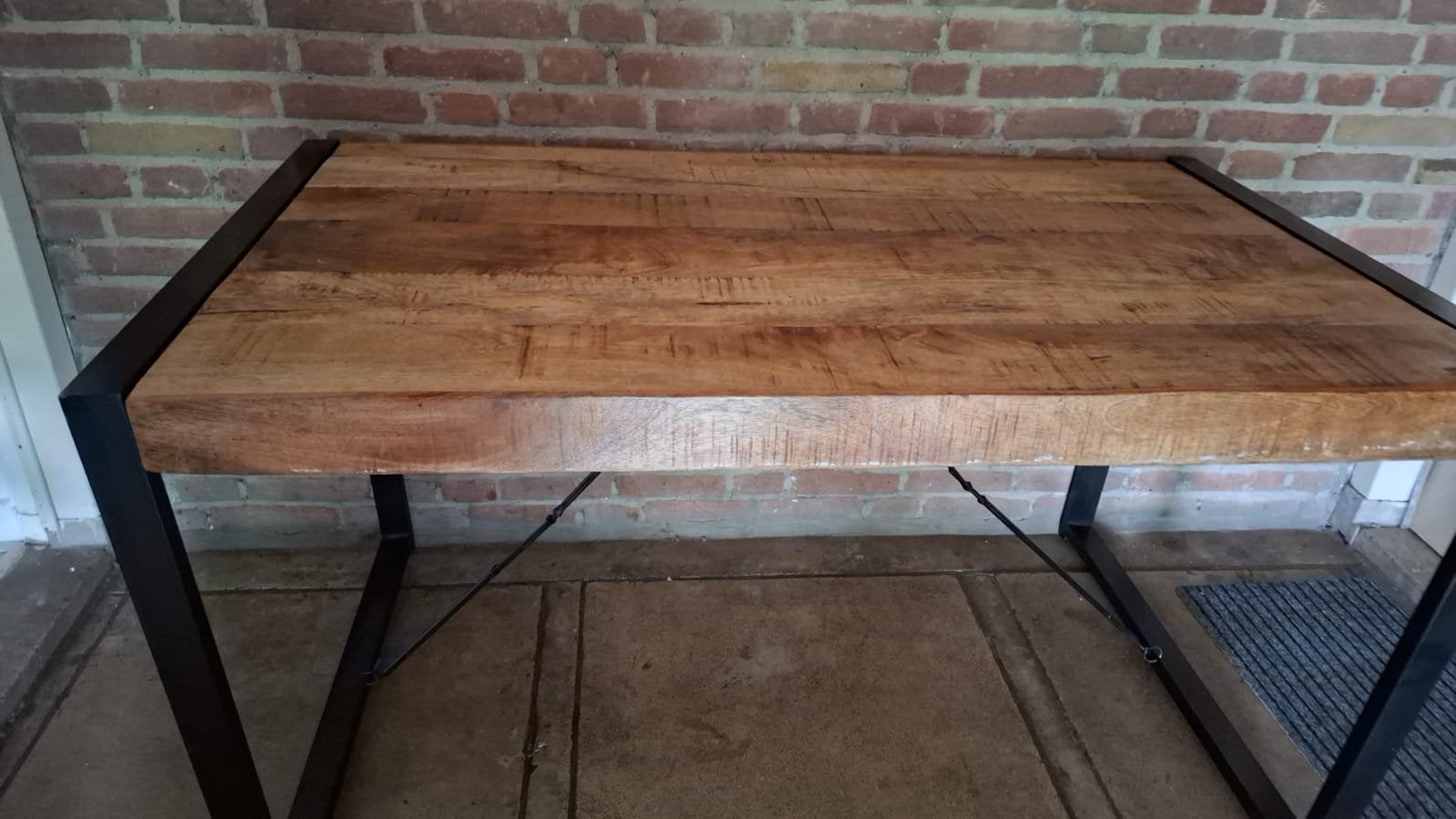 Tafel, Huis en Inrichting, Tafels | Eettafels, Ophalen, Zo goed als nieuw, Rechthoekig, 50 tot 100 cm