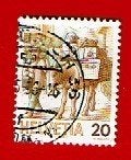 Fauna - Dieren - Ezel (de Pak-Ezel) - Zwitserland - gebr, Verzenden, Gestempeld, Dier of Natuur