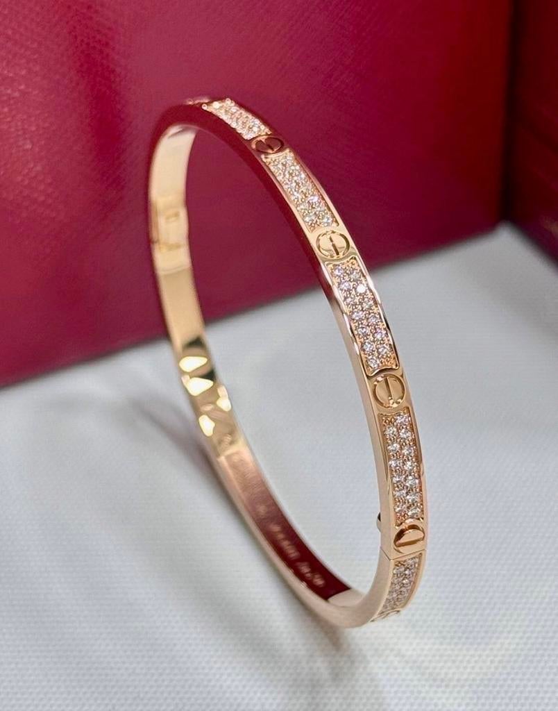 Cartier Love bracelet diamond, Sieraden, Tassen en Uiterlijk, Ringen, Ophalen of Verzenden, Zo goed als nieuw, 17 tot 18, Dame