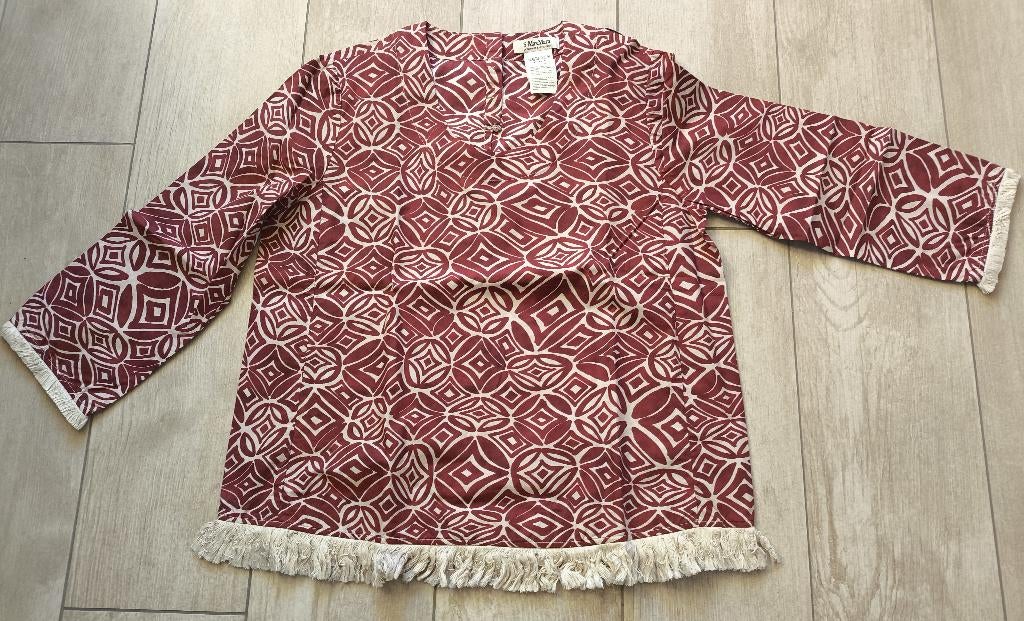 Blouse S met print Max Mara, Overige kleuren, Verzenden, Gedragen, Maat 42/44 (L)