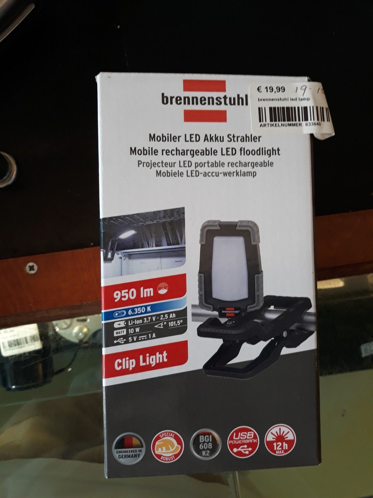brennenstuhl Mobiler LED Akku Strahler, Doe-het-zelf en Verbouw, Ophalen of Verzenden, Zo goed als nieuw, Minder dan 50 watt