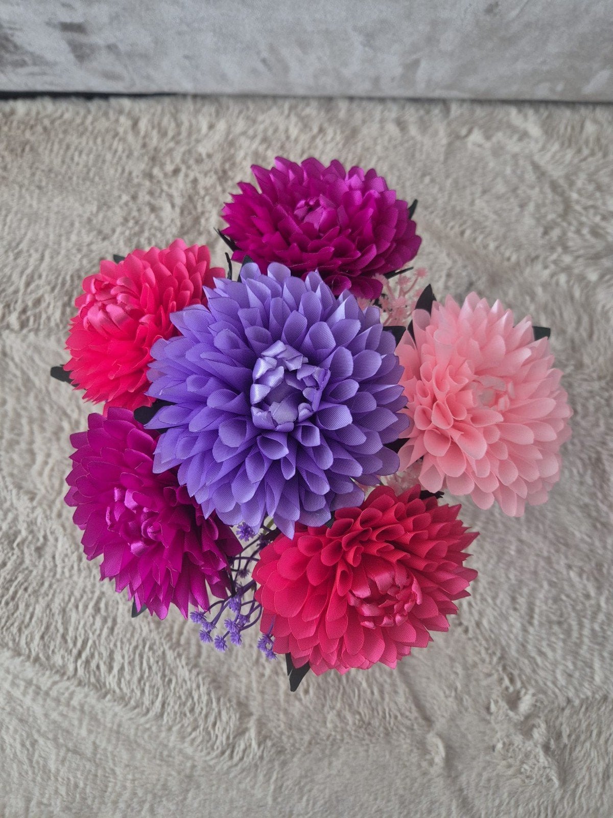 Prachtige kunst Dahlia bloemen - Diverse kleuren, Binnen, Kunstbloem, Nieuw, Textiel