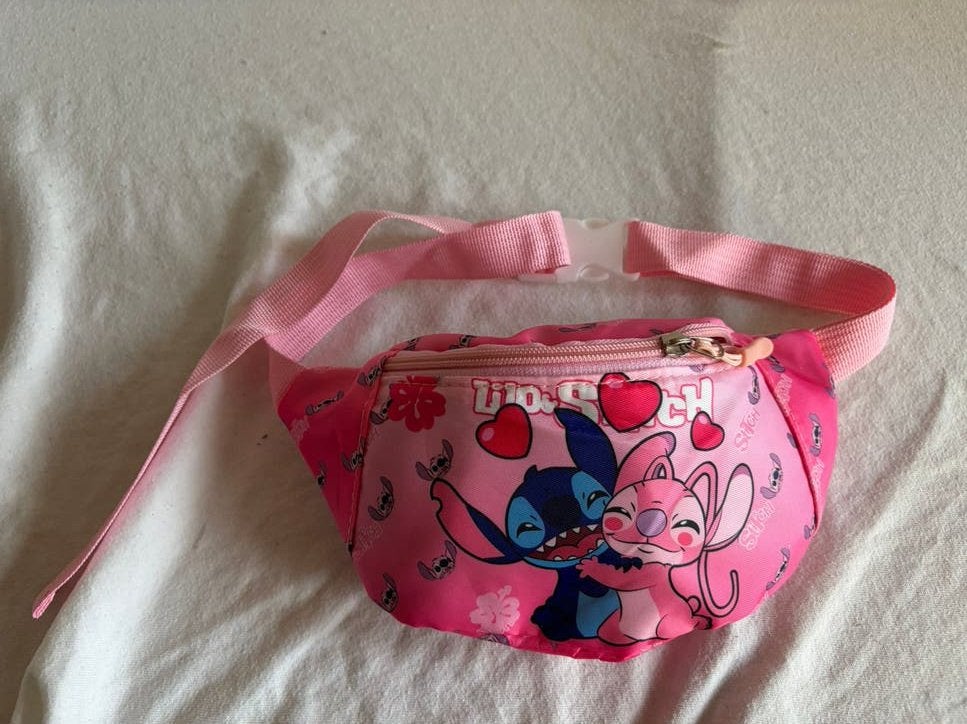 Roze heuptasje met Stitch en Angel print, Ophalen of Verzenden, Nieuw, Roze, Overige typen