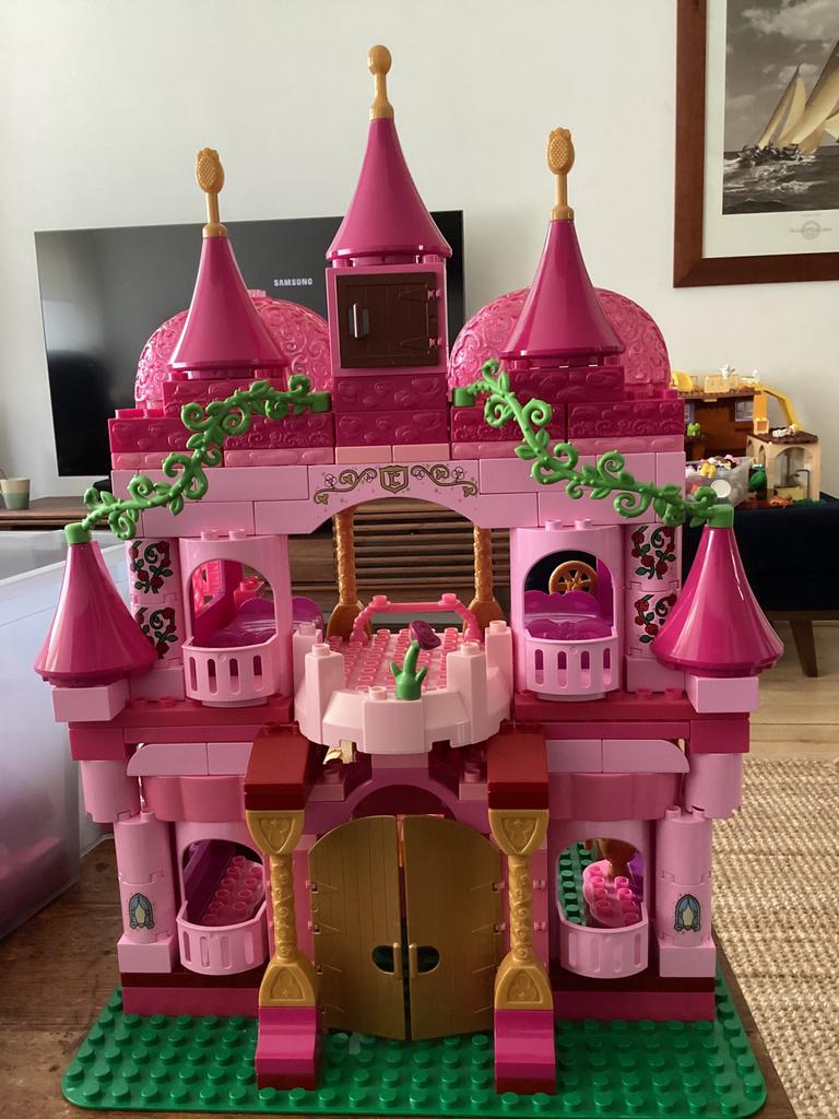 Duplo kasteel Doornroosje, Kinderen en Baby's, Speelgoed | Duplo en Lego, Gebruikt, Duplo, MOC (eigen creatie), Inclusief extra onderdelen