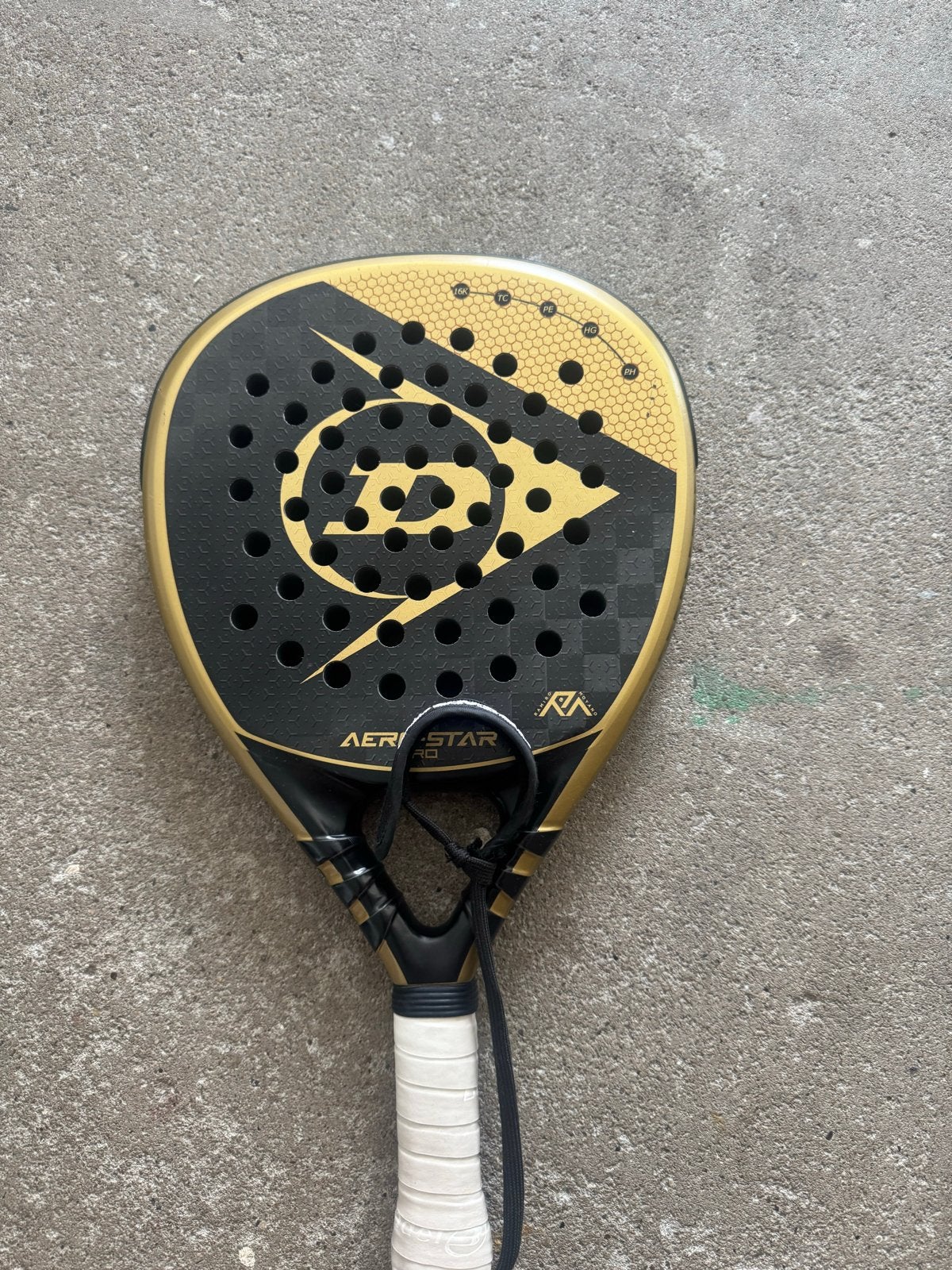 Padel racket Dunlop Aerostar Pro en Head schoenen maat 45, Sport en Fitness, Tennis, Ophalen, Gebruikt, Racket, Dunlop