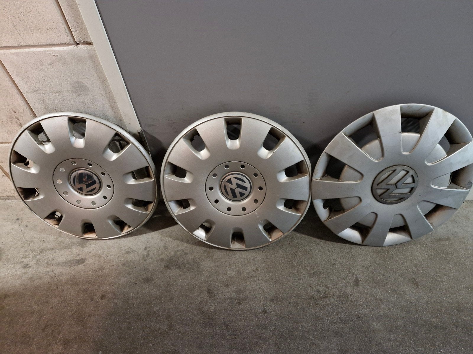VW wieldoppen 3x, Ophalen of Verzenden, Gebruikt