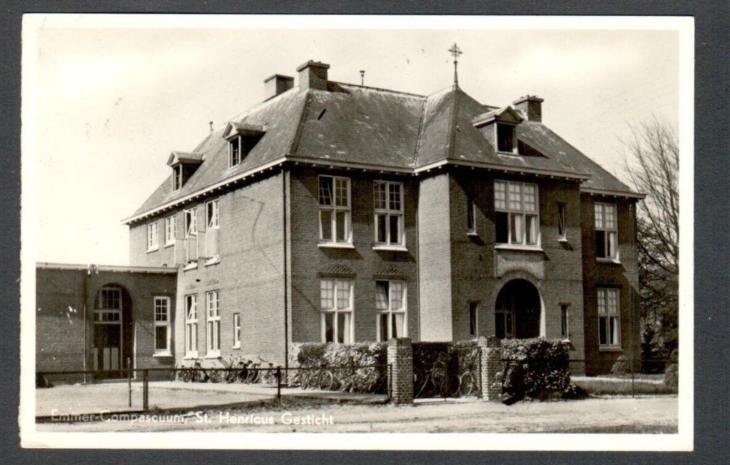 Oude ansicht - Emmer-Compascuum St. Henricus Gesticht - Dr., Ophalen of Verzenden, 1940 tot 1960, Gelopen, Drenthe
