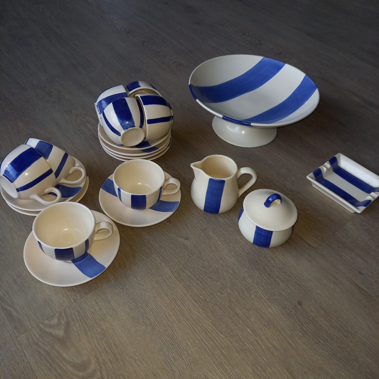 Thee / koffieservies, Ophalen, Porselein, Overige stijlen, Kop(pen) en/of Schotel(s)