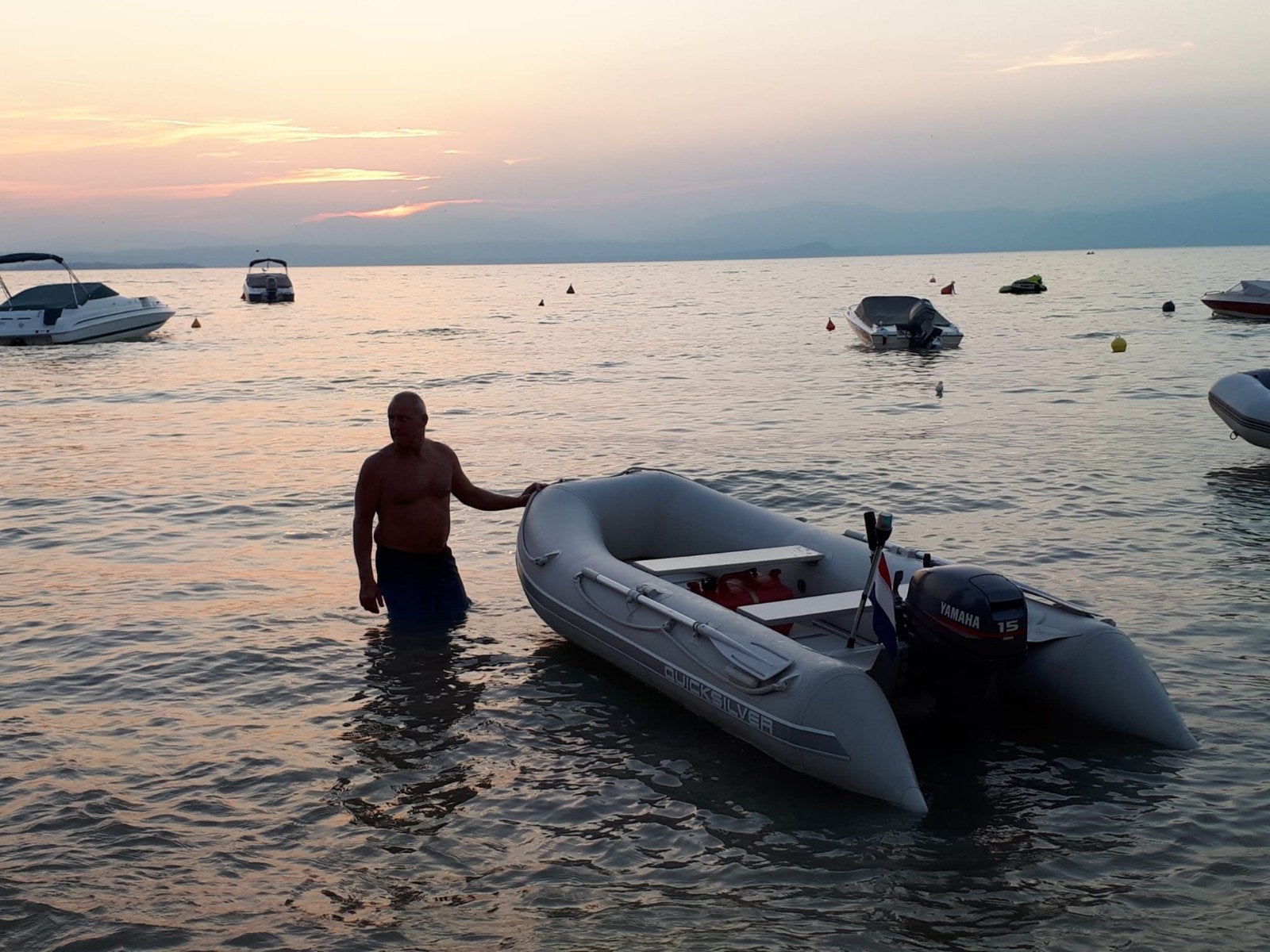 Te koop complete rubberboot en motor, Watersport en Boten, Ophalen, Quicksilver, Gebruikt, 15 pk