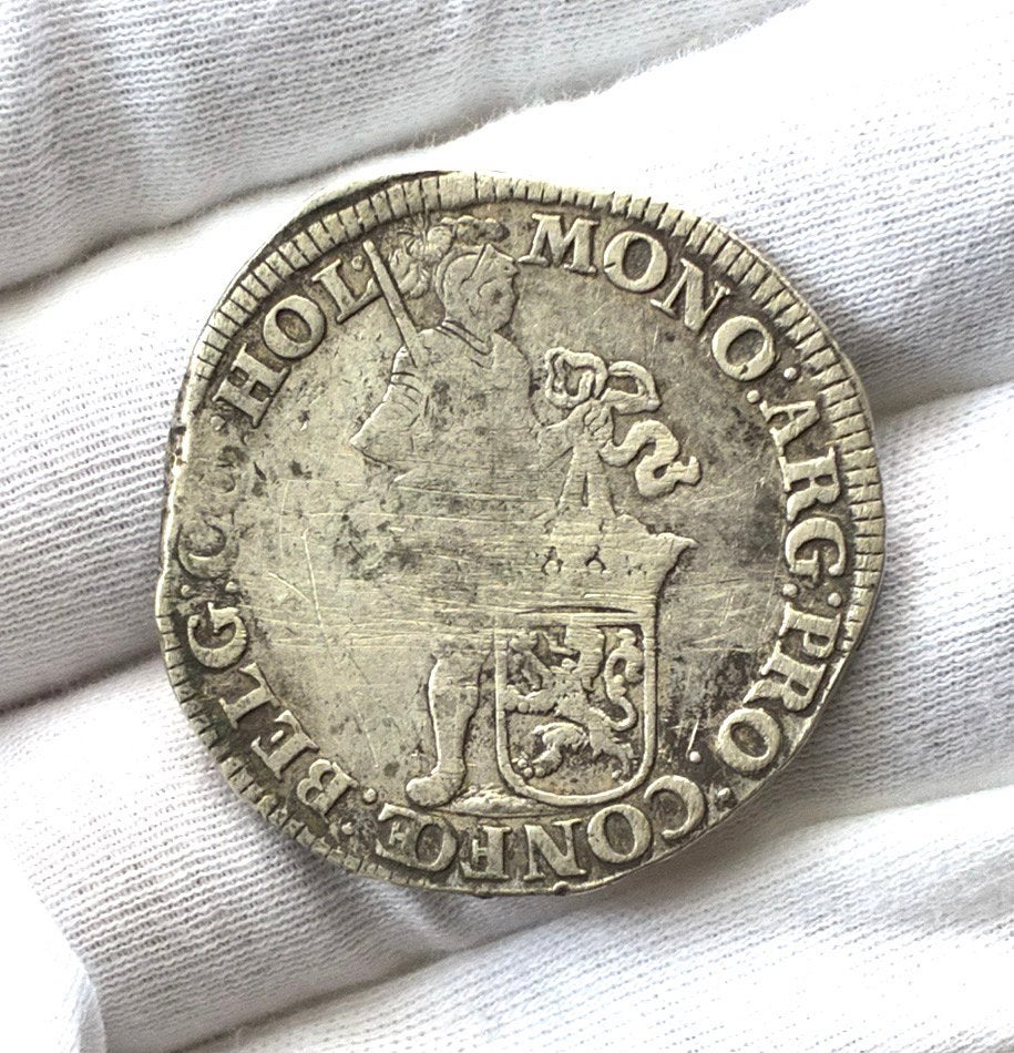 Holland, vroege Zilveren Dukaat 1672, Ophalen of Verzenden