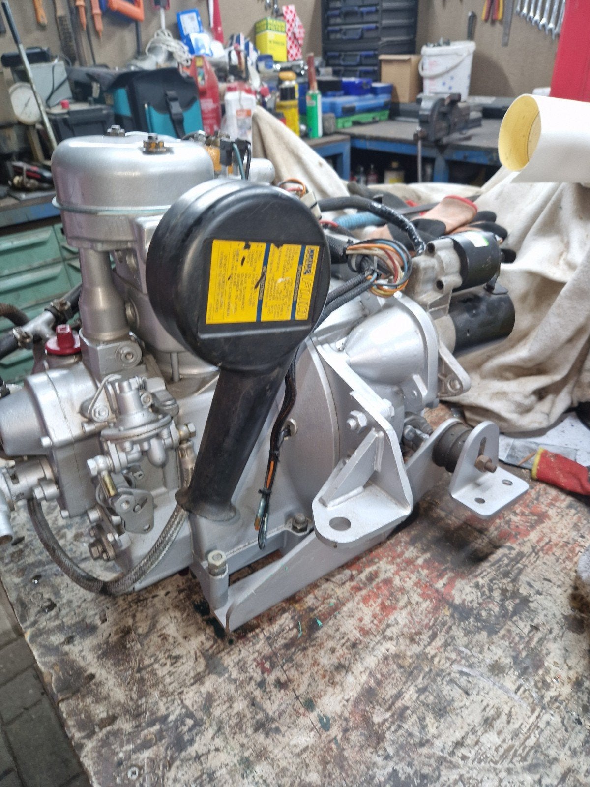Farrymann vetus motor, Ophalen, Benzinemotor