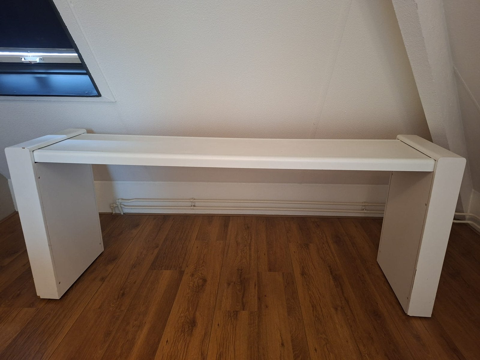 Witte sidetable, Ophalen, Gebruikt, 150 tot 200 cm, 25 tot 50 cm