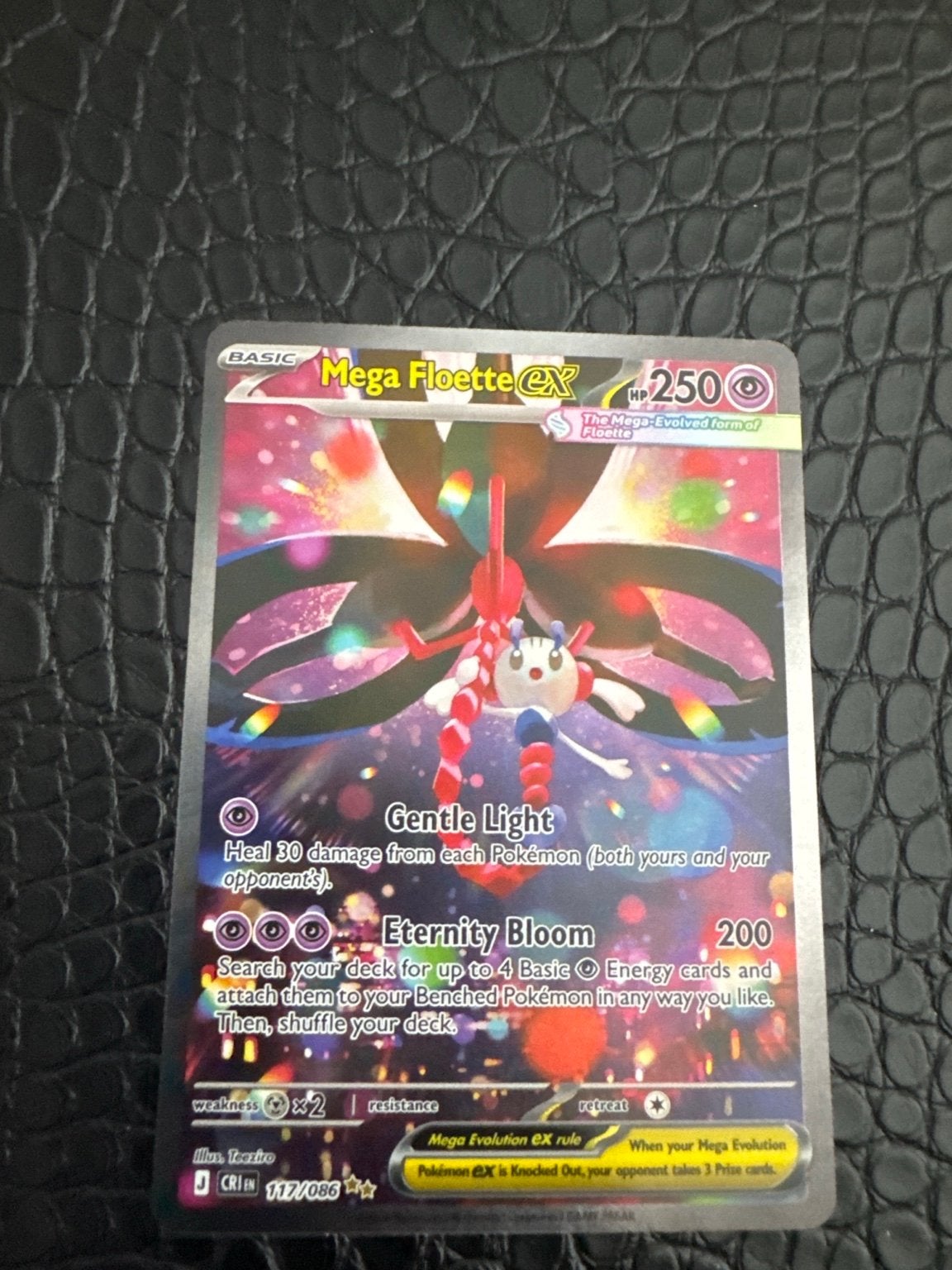 Mega Floette EX Pokémon Kaart - Zeldzaam en Krachtig, Ophalen of Verzenden, Nieuw, Losse kaart, Foil