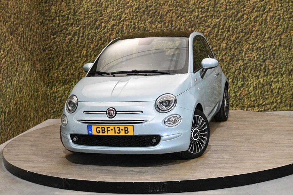 Fiat 500 1.0 Hybr. Launch Ed. | Carplay | Climate | PDC, Auto's, Fiat, Gebruikt, Euro 6, 4 stoelen, Leder en Stof