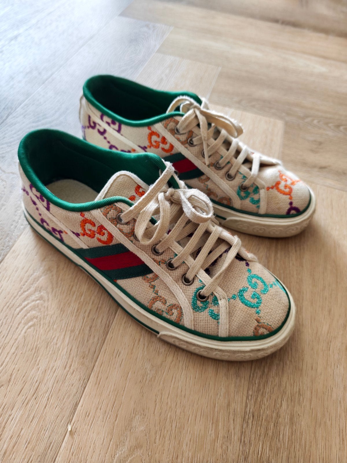 Gucci Tennis 1977 Sneakers - Maat 40.5/41, Overige kleuren, Ophalen of Verzenden, Gedragen, Gucci
