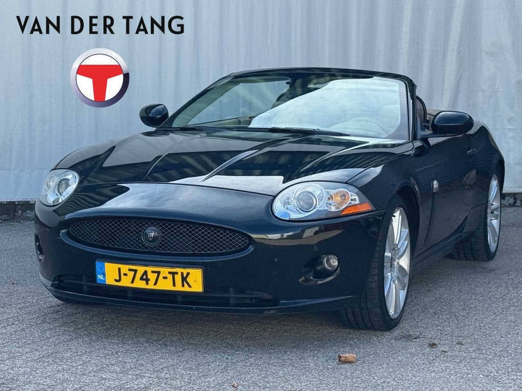 Jaguar XK 4.2 V8 Convertible (bj 2008, automaat), Auto's, Achterwielaandrijving, Gebruikt, 4 stoelen, Zwart