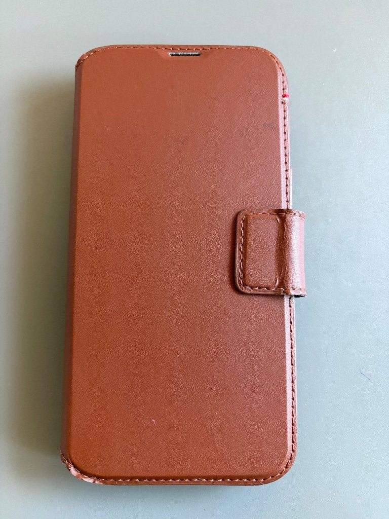 Decoded leren GSM hoesje Iphone 15 plus, Ophalen of Verzenden, Zo goed als nieuw, Rondom bescherming, Leer