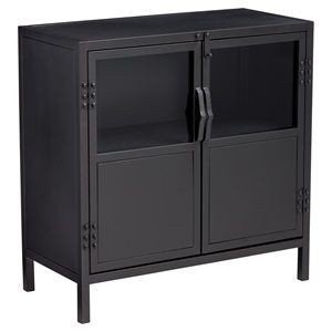 Zwart metalen kastje Castello Kwantum 75x35x75cm, Huis en Inrichting, Ophalen, Met deur(en), 50 tot 100 cm, Zo goed als nieuw