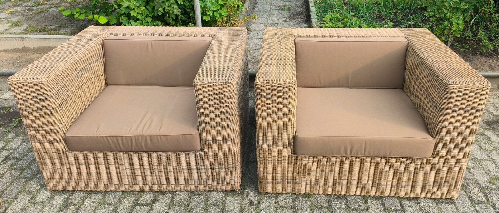 2 exclusieve Borek Provence fauteuils nwprijs €3200,- samen, Tuin en Terras, Ophalen of Verzenden, Nieuw, Wicker, 2 zitplaatsen