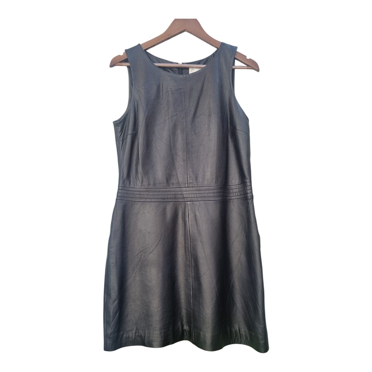 PEPE JEANS SEVENTY THREE Leren Jurk (L) 100% Schapenleer✨️✨️, Kleding | Dames, Zwart, Maat 42/44 (L), Ophalen of Verzenden, Zo goed als nieuw