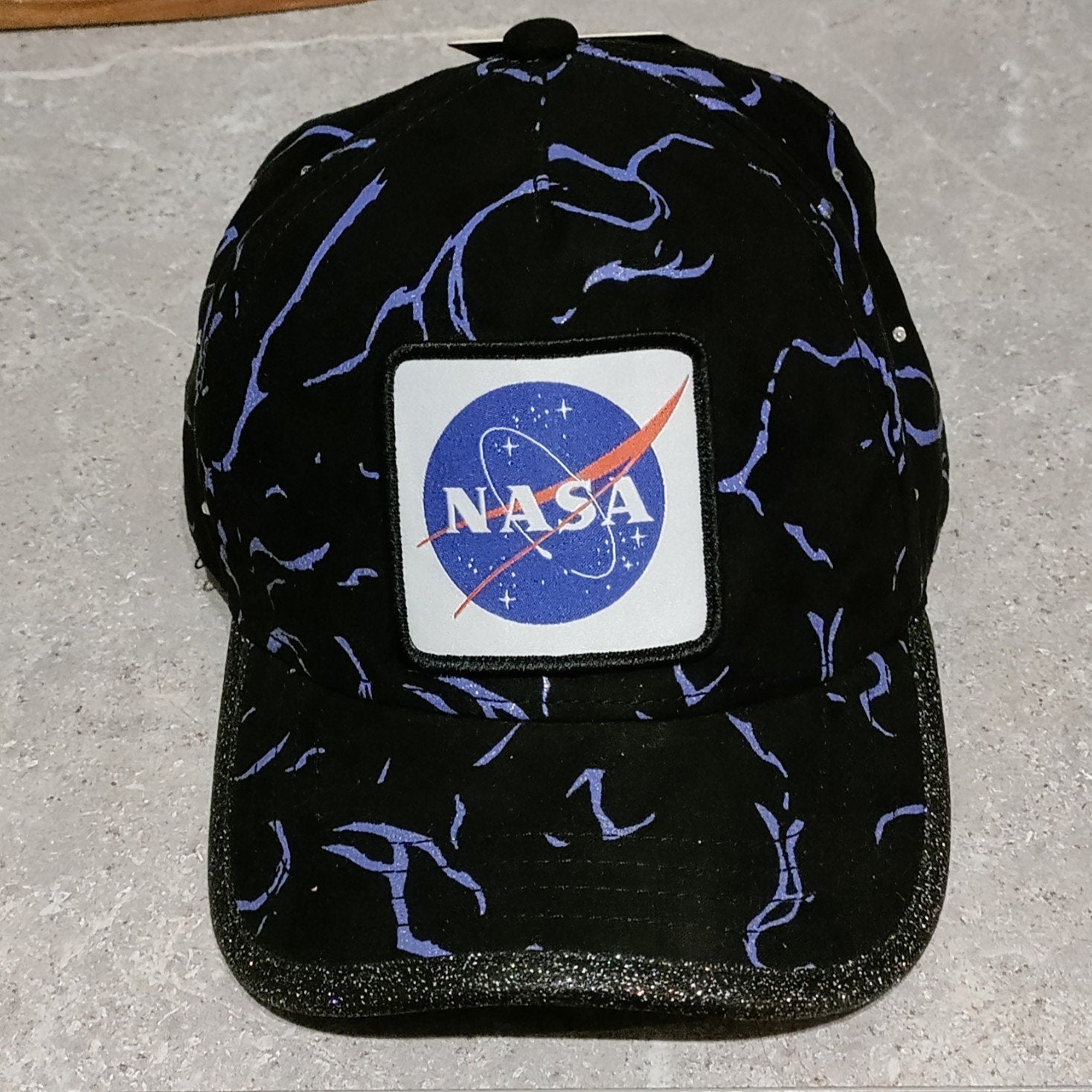 Capslab NASA pet met glitterrand en siersteentjes, Kleding | Dames, Hoeden en Petten, Capslab, Nieuw, Pet, One size fits all
