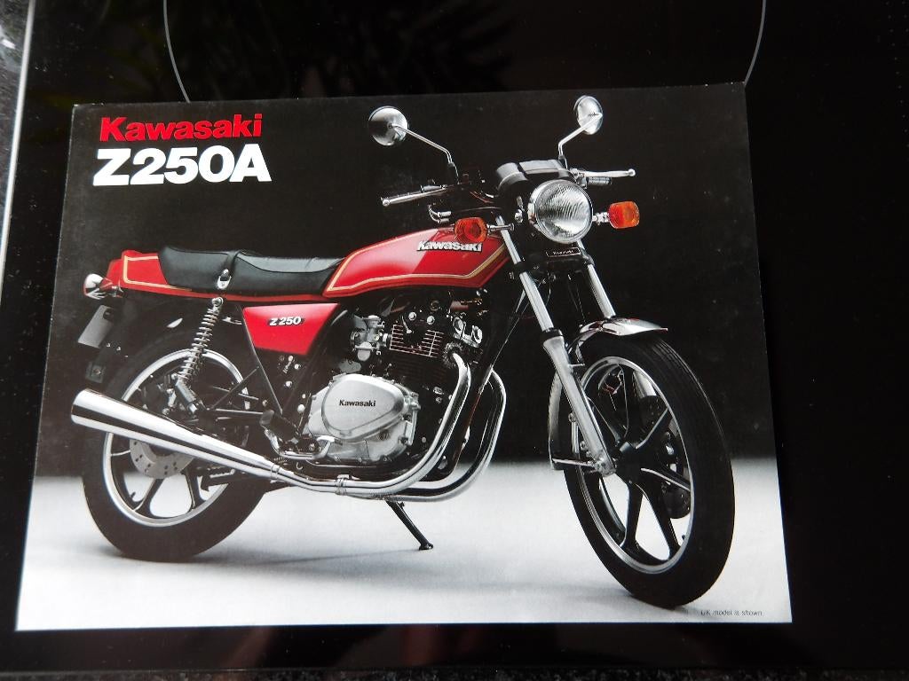 Folder Kawasaki Z250A, Verzenden, Kawasaki