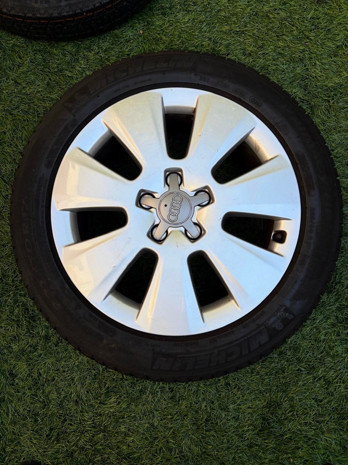 Audi velgen met banden - 17 inch, Ophalen of Verzenden, Gebruikt