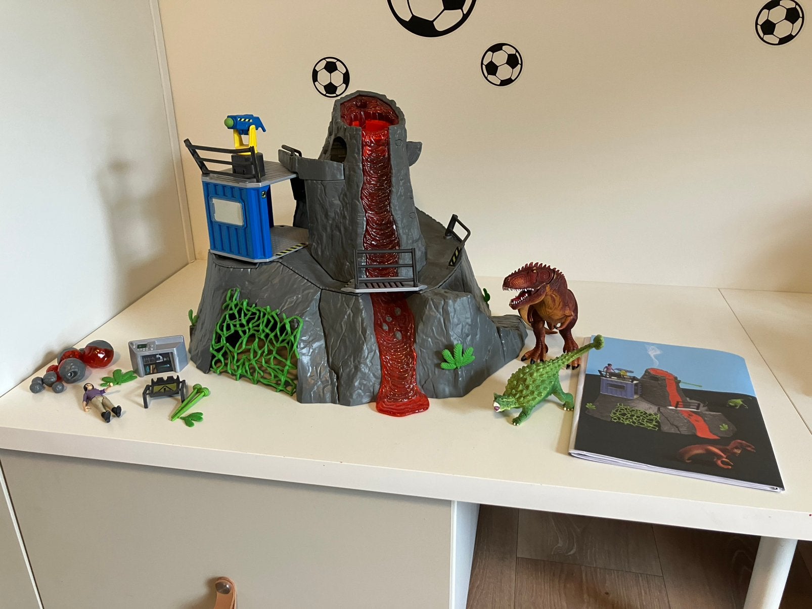 Schleich vulkaan Dino’s, Ophalen of Verzenden, Gebruikt