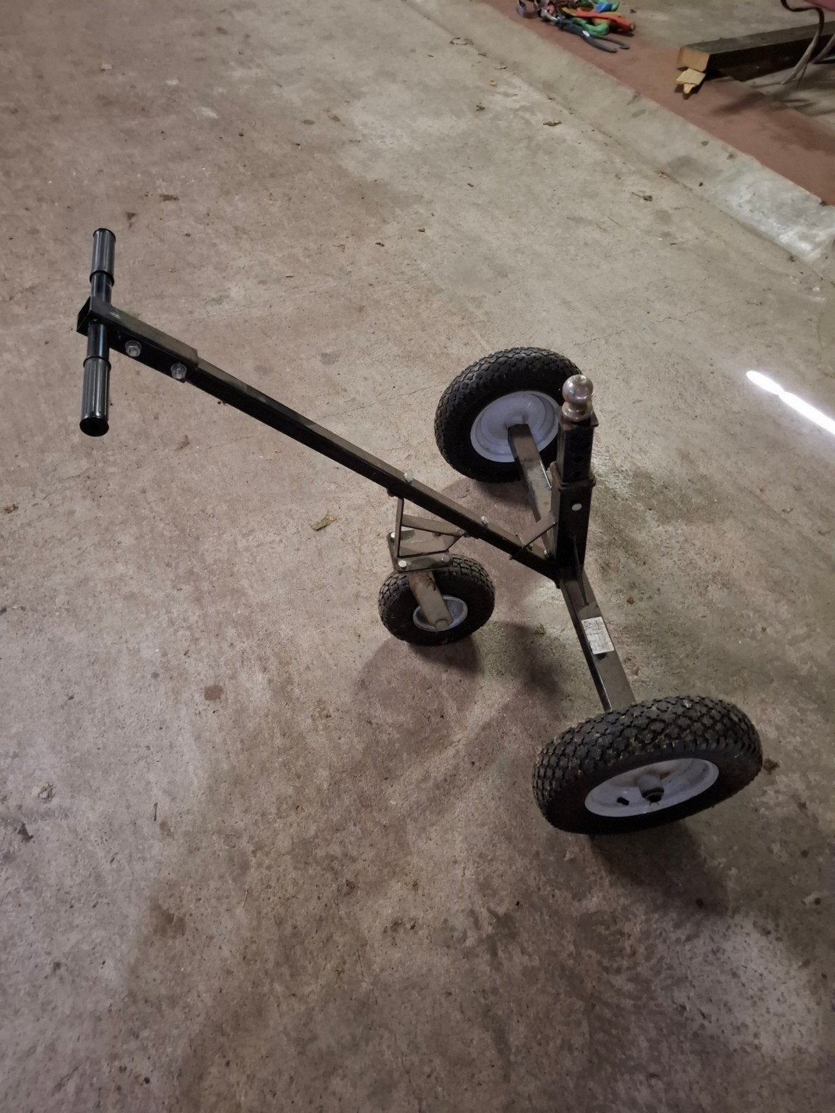 Transporthulp voor caravan of trailer, Ophalen