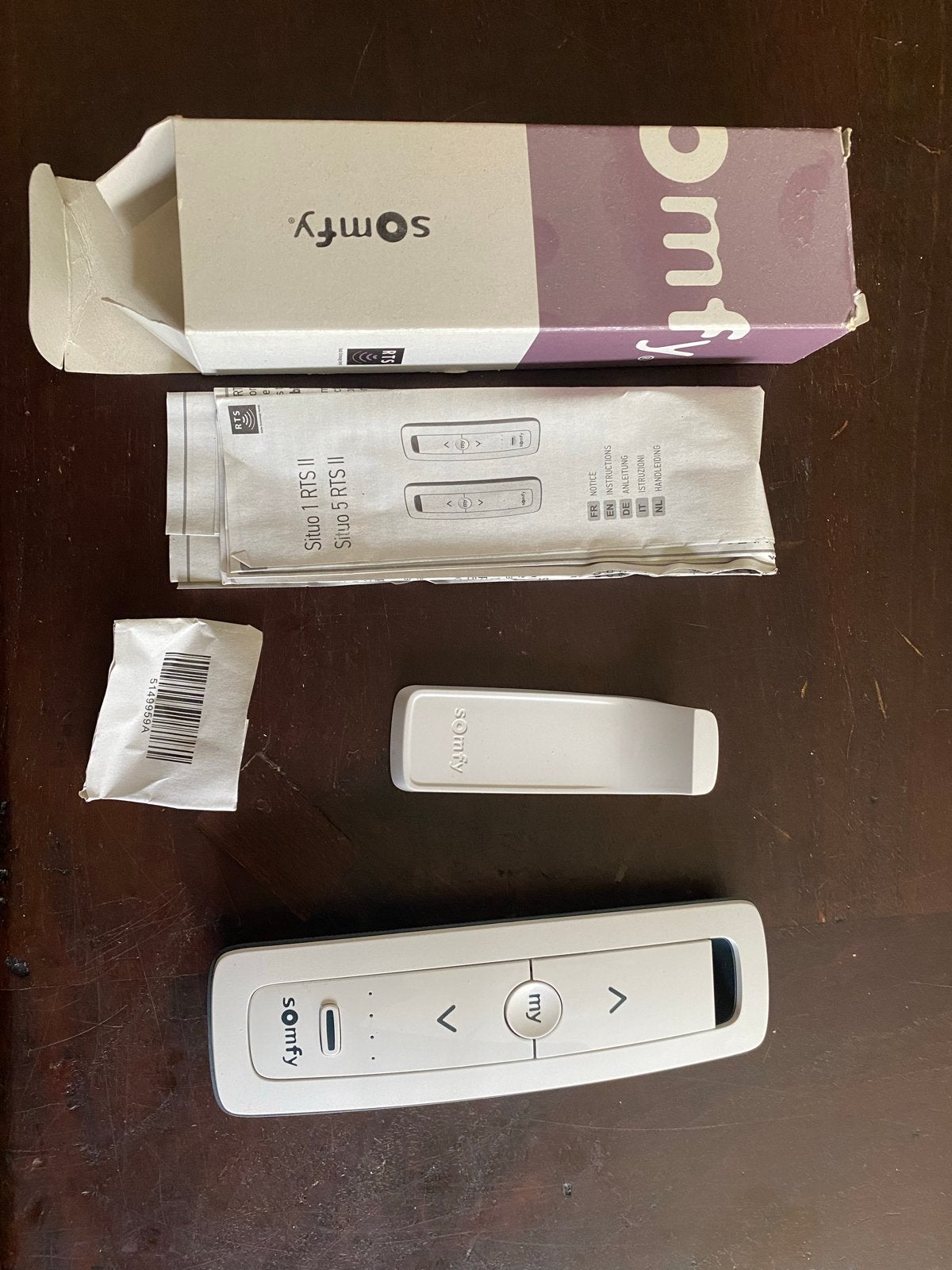 Somfy Situo 1 RTS Pure afstandsbediening, Wit, Nieuw, Ophalen of Verzenden, Minder dan 100 cm