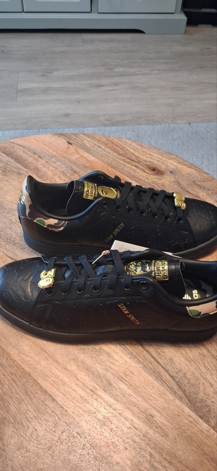 Adidas Stan Smith BAPE sneakers - Maat 42, Ophalen, Zwart, Nieuw, Sneakers of Gympen