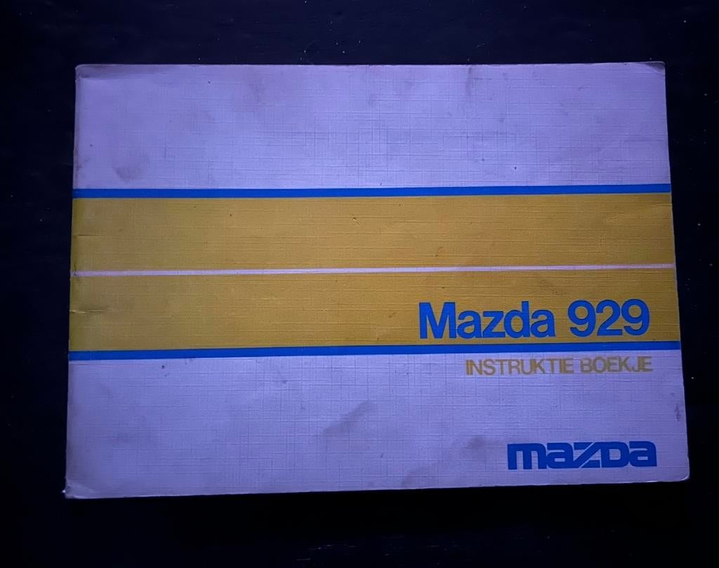 Instructieboek Mazda 929, Ophalen of Verzenden