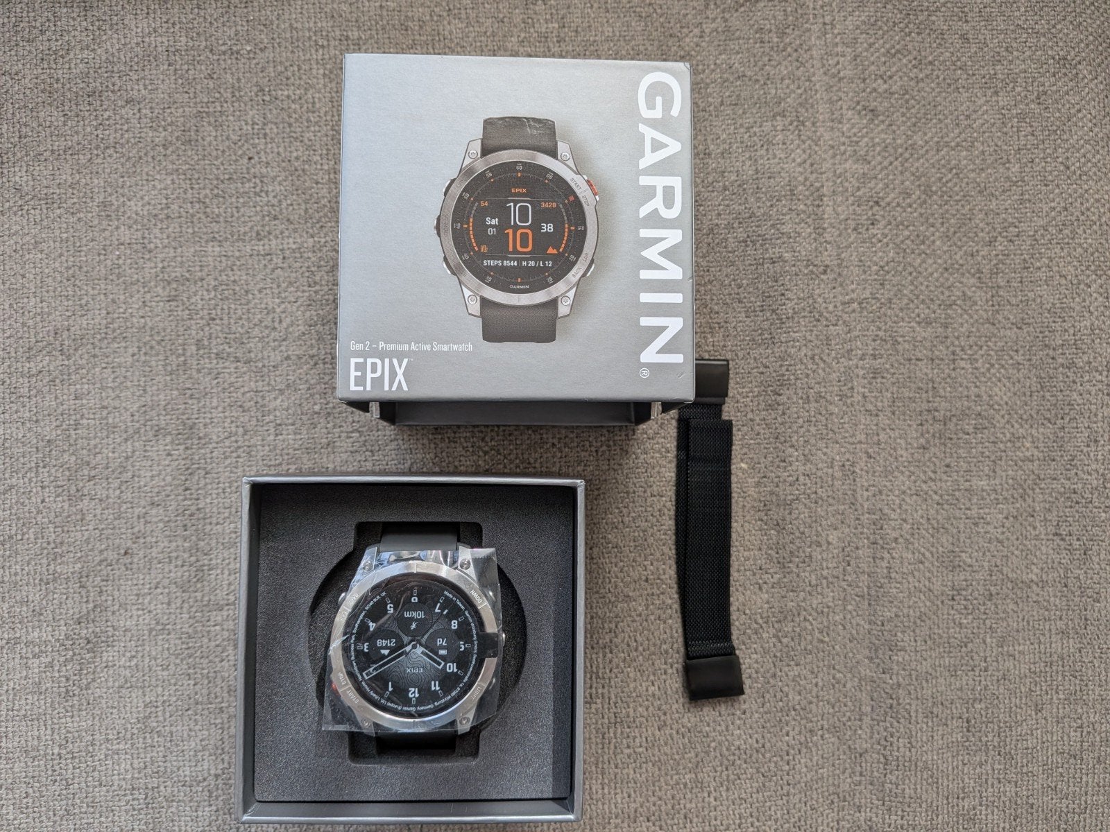 Nieuw Garmin Epix Gen 2 - Geavanceerd sporthorloge, Afstand, Nieuw, Ophalen of Verzenden, Zilver