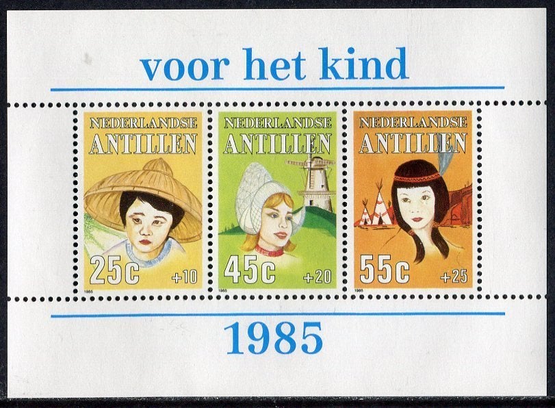 Nederlandse Antillen 822 Kinderzegels blok 1985, Verzenden, Postfris