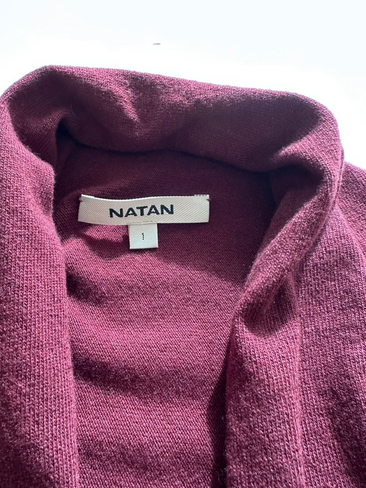 Burgundy vest van Natan (ruim vallend) mt 38/40, Verzenden, Zo goed als nieuw, Maat 38/40 (M), Rood