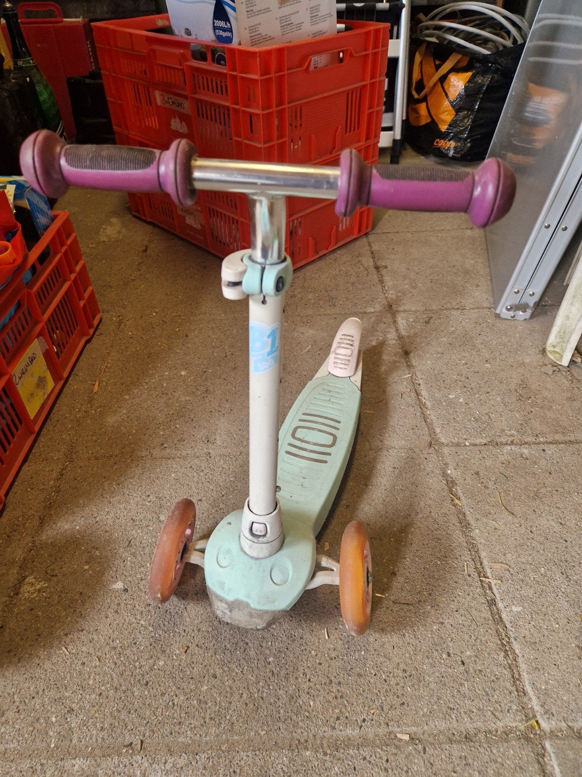 Kinder step decathlon driewiel step oxelo, Fietsen en Brommers, Ophalen, Gebruikt, Gewone step