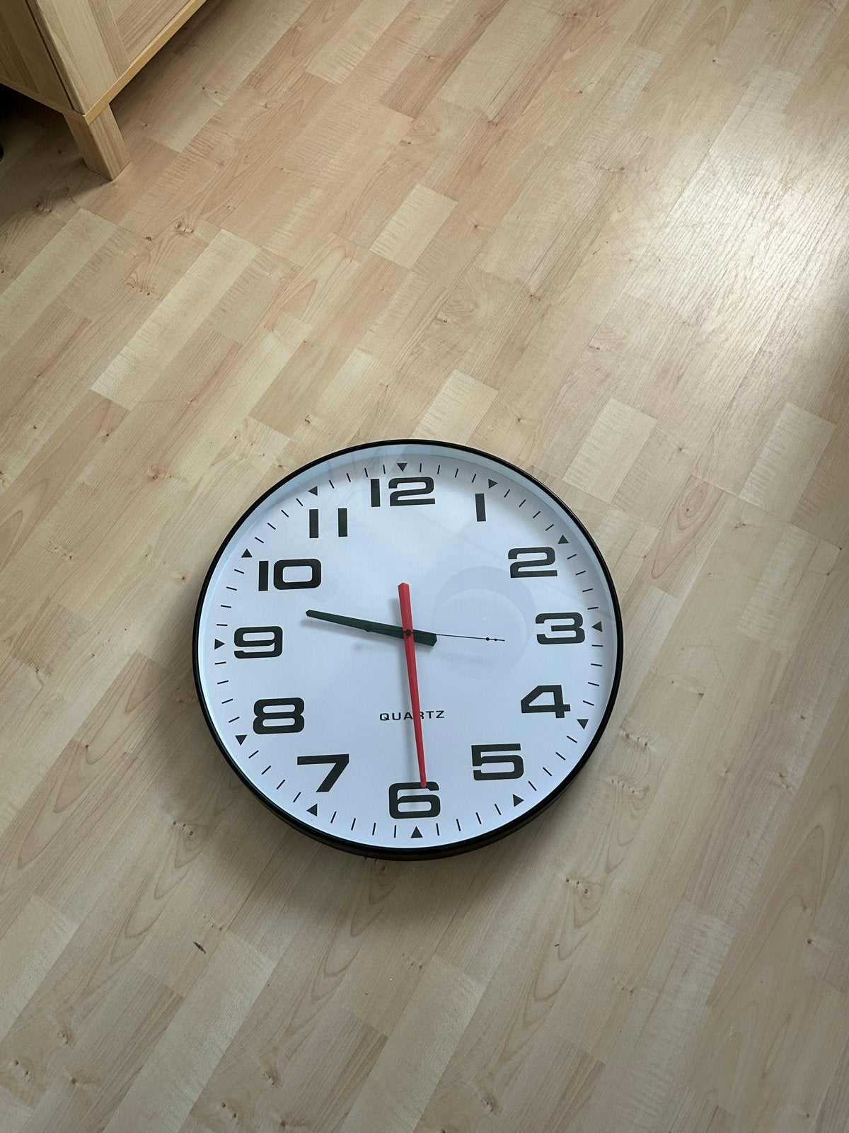 Grote witte wandklok - Analoog - Quartz uurwerk, Ophalen, Wandklok, Wit, Analoog