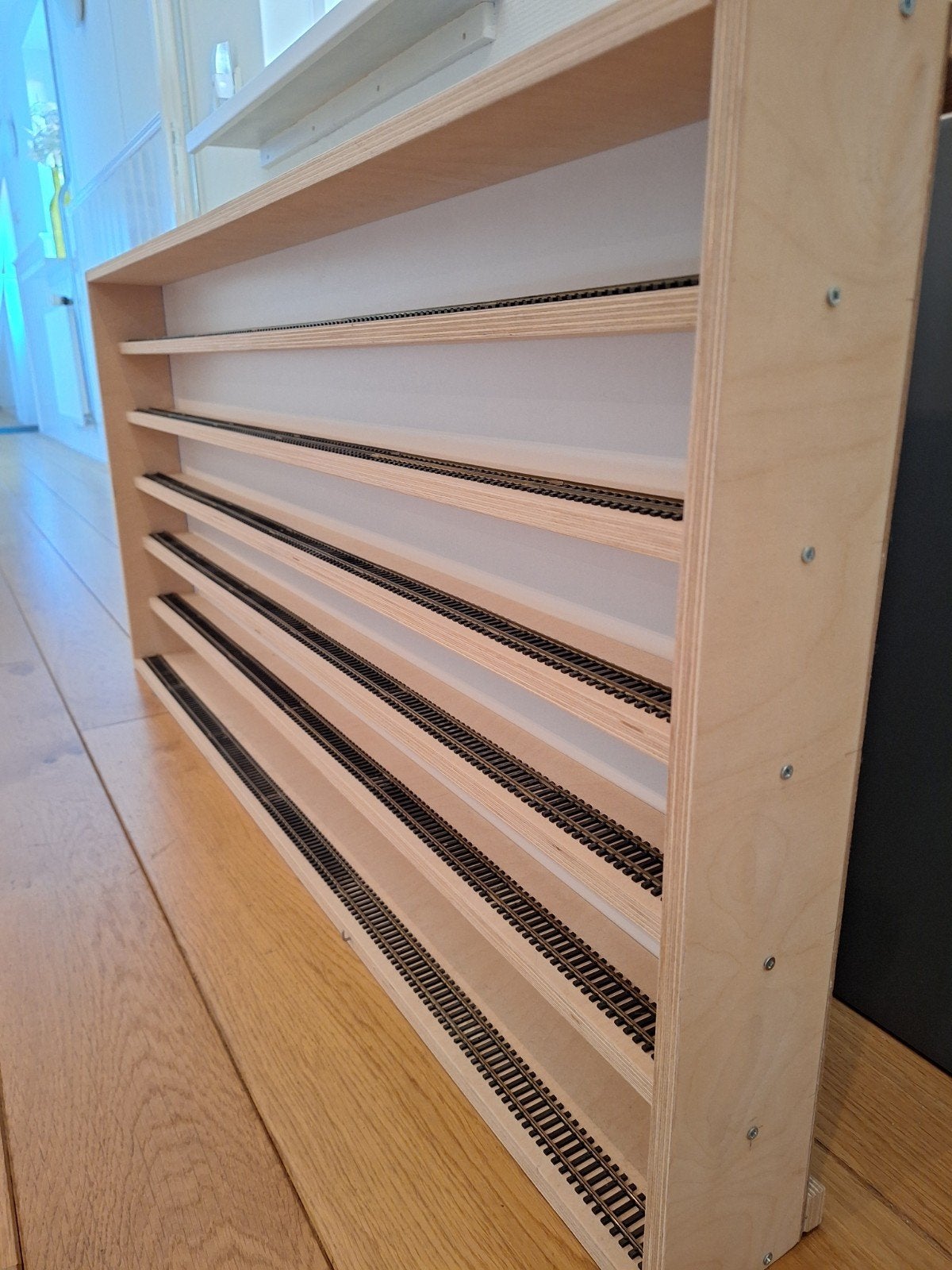 Zelfgemaakte Trein Vitrine voor aan de Muur - Simpel Model, Ophalen, Gebruikt, Overige typen