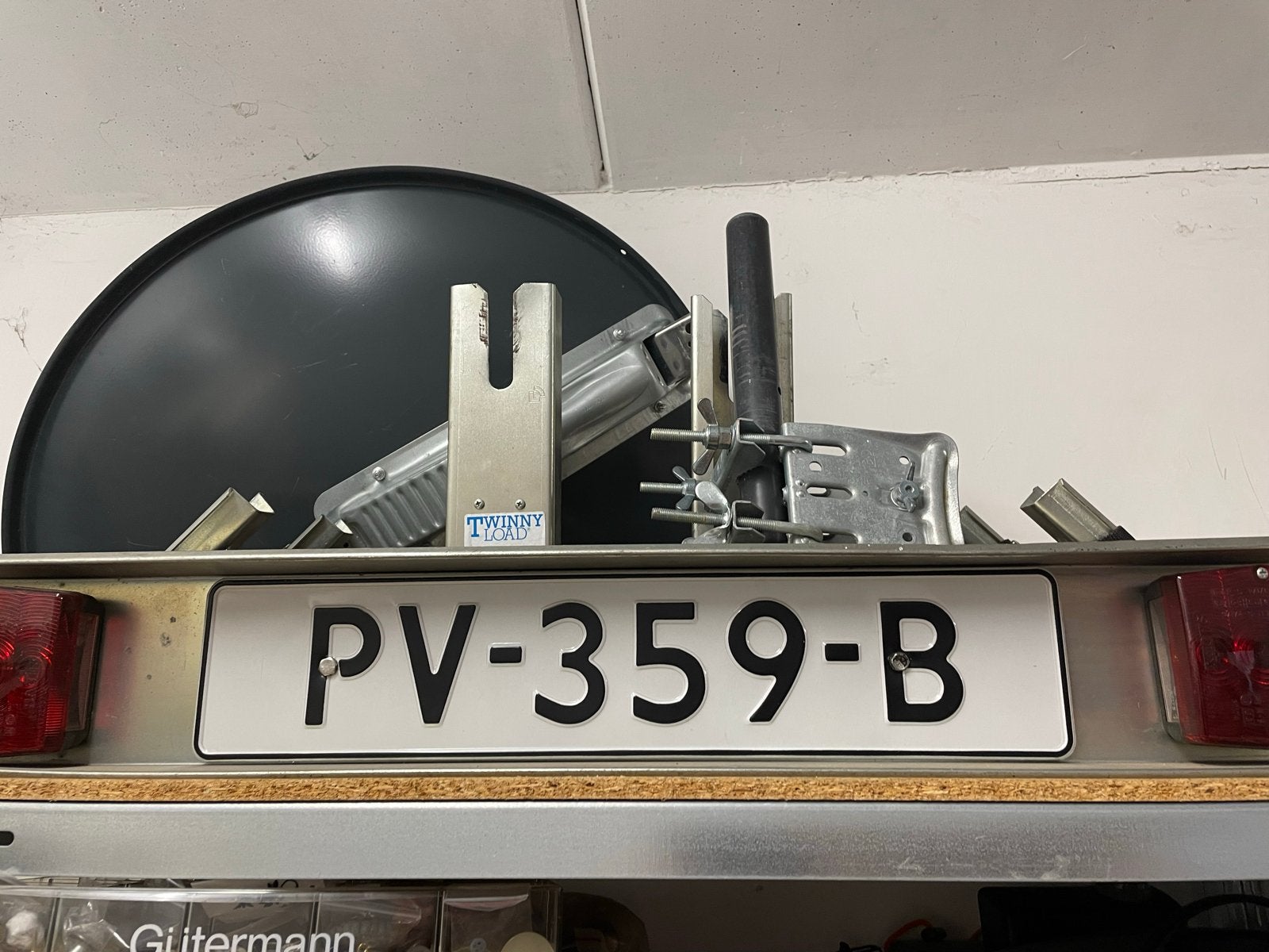 fietsendrager met verlichtingsbalk, Auto diversen, Fietsendragers, Ophalen, Gebruikt