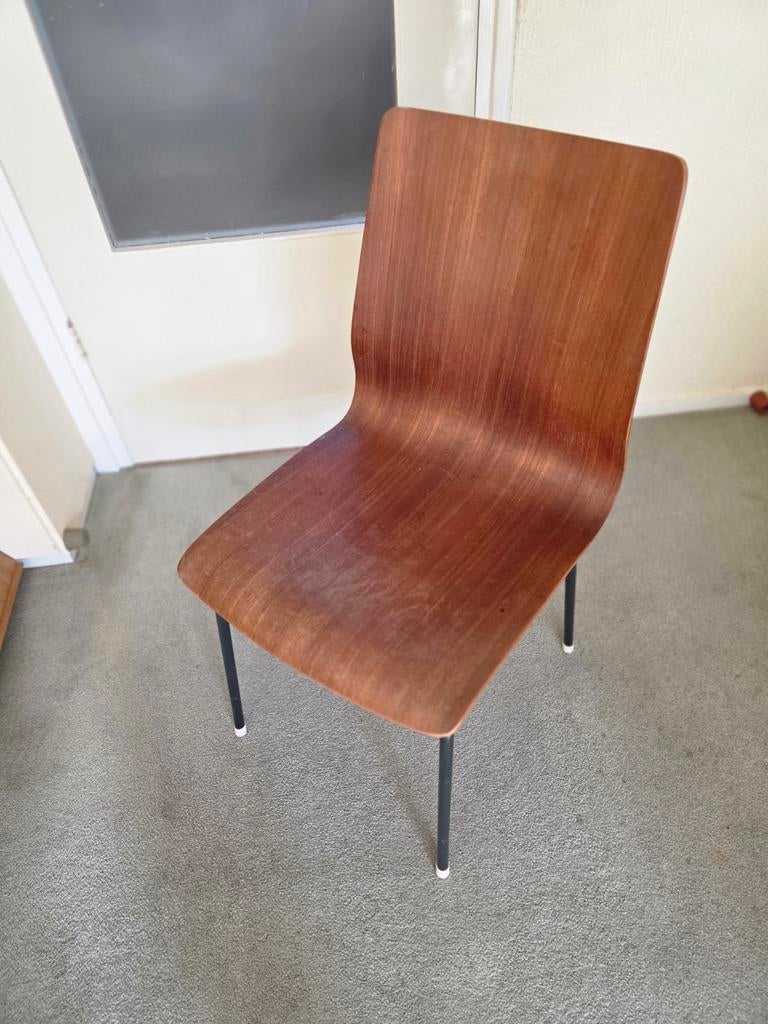 Friso Kramer Euroika stoel - Vintage design, Gebruikt, Bruin, Vintage, Mid-century modern, Industrieel, Ophalen of Verzenden