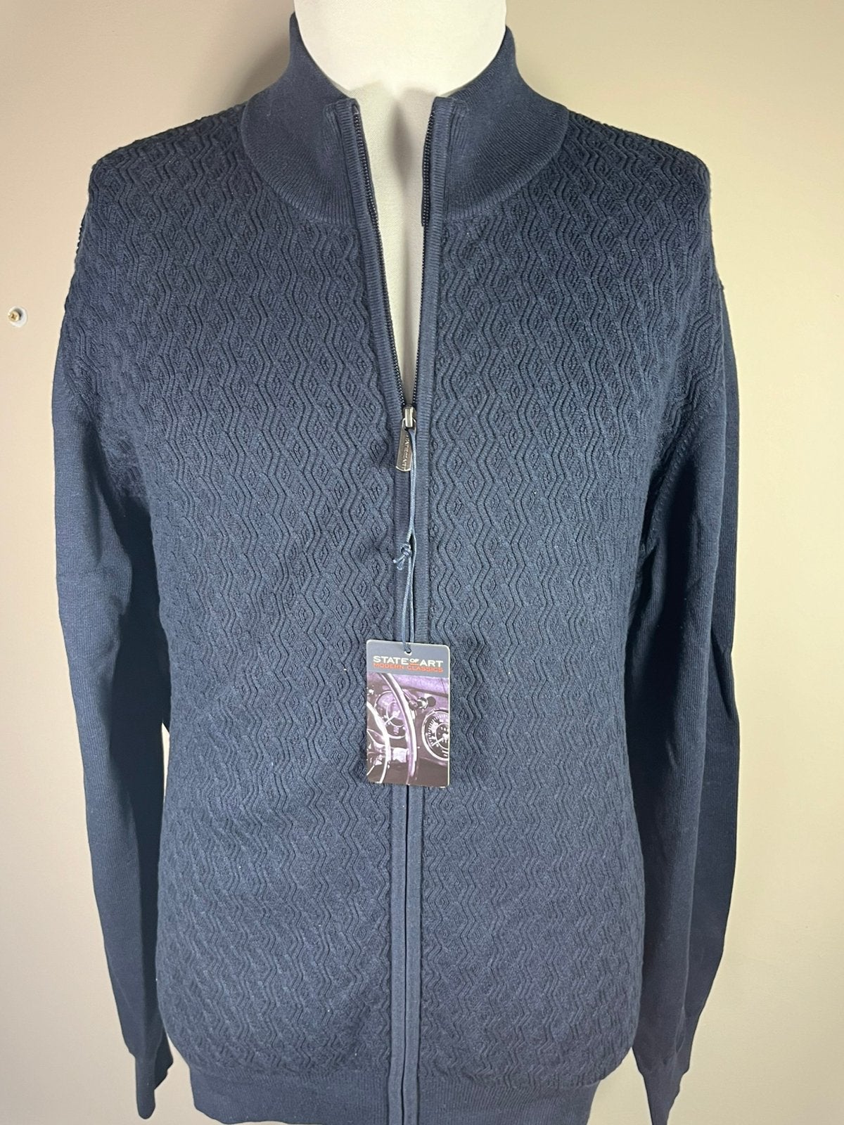 State of Art katoenen vest, maat 3XL, nieuw, wvp € 129,95, Blauw, Nieuw, Overige maten, Ophalen of Verzenden