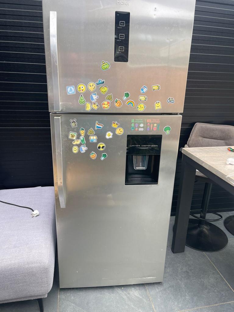 Haier Koelkast met Vriezer, Ophalen, Gebruikt, 200 liter of meer, 60 cm of meer