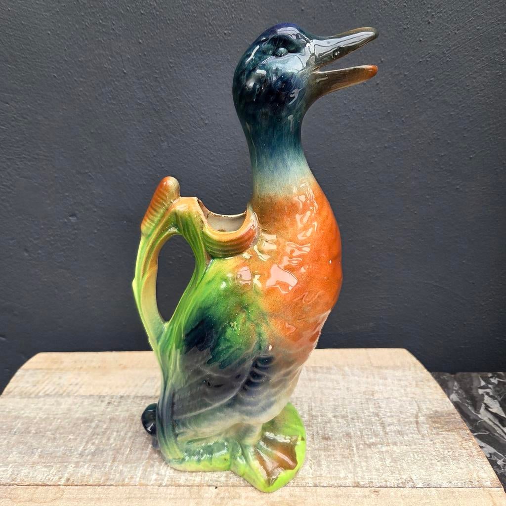 St. Clement Majolica Aardewerk Waterkan Eend, Ophalen of Verzenden