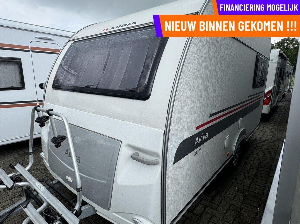 Adria AVIVA 390PS, DWARSBED, TREINZIT, MOVER, VOORTENT, Caravans en Kamperen, Mover, Bedrijf, Treinzit, 750 - 1000 kg