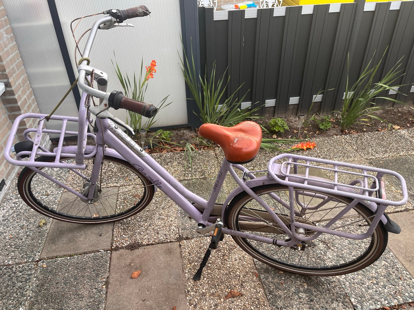 Gazelle Miss Grace damesfiets, paars, 3 versnellingen, Ophalen, Gebruikt, Versnellingen, 50 tot 53 cm