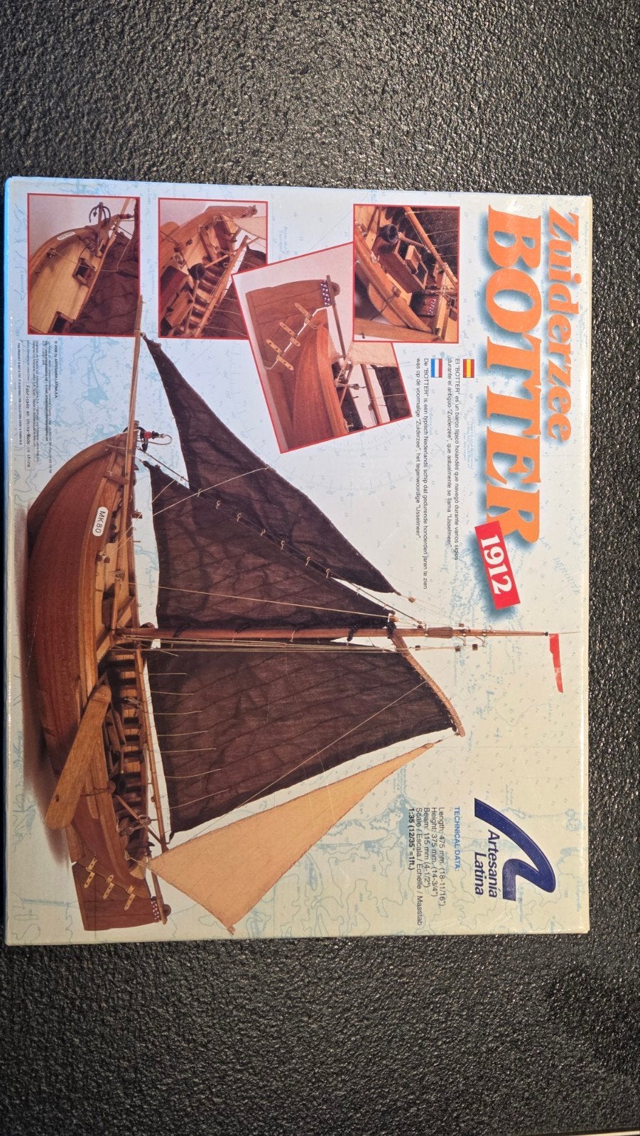 Modelbouwboot Zuiderzee Botter - Volledig Hout - Nieuw, Ophalen of Verzenden, Nieuw, 1:50 tot 1:200, Overige merken