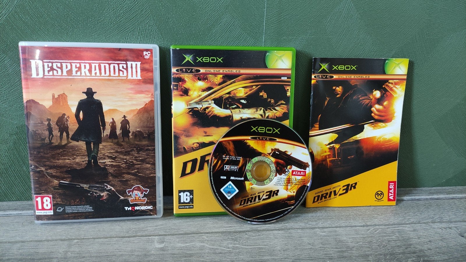 Driv3r xbox orgineel en gratis desperados 3 pc game, Ophalen of Verzenden, Zo goed als nieuw