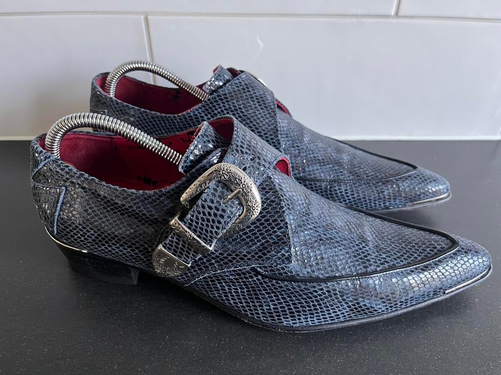 Jeffery West herenschoenen maat 10 / 44, Kleding | Heren, Jeffery West, Blauw, Ophalen of Verzenden, Jeffery West