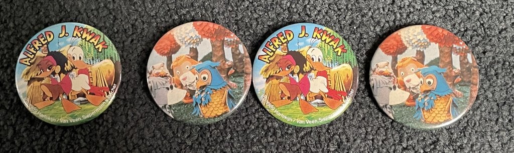 Alfred J. Kwak en Fabeltjeskrant speldjes, Ophalen of Verzenden, Nieuw, Overige onderwerpen, Speldje of Pin