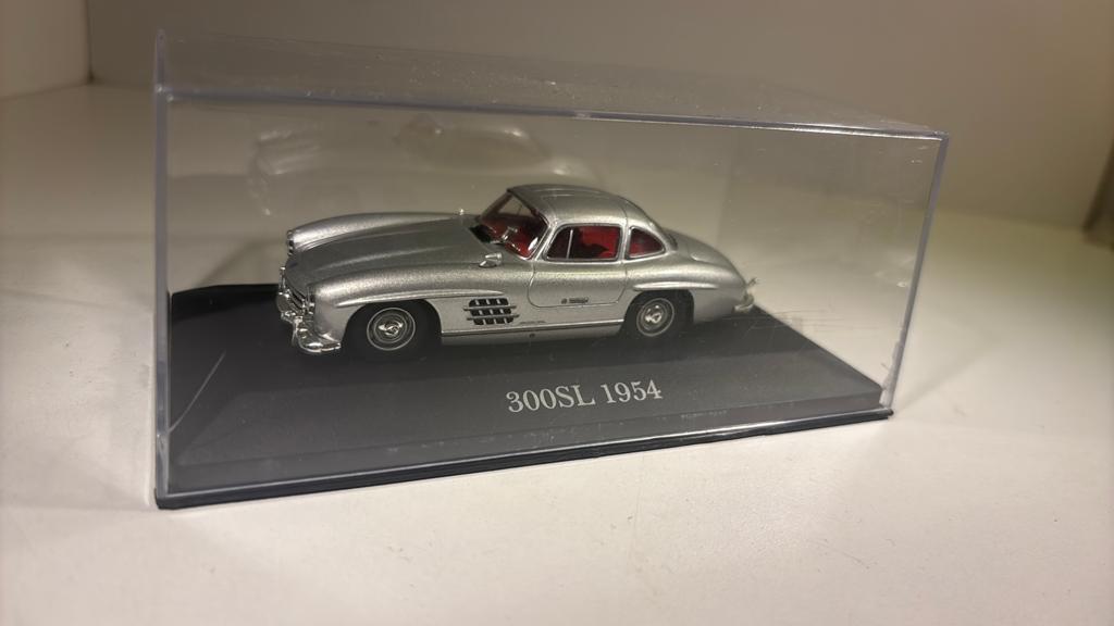 Mercedes benz 300 sl zilver atlas 1.43, Overige merken, Auto, Ophalen of Verzenden, A